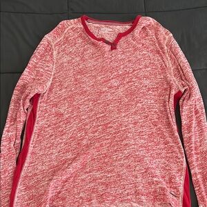 Express red and White Knit Sweater